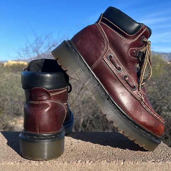 🏴󠁧󠁢󠁥󠁮󠁧󠁿 Dr. Martens MIE Chunky Lug Vintage 90’s Y2K Ankle Boots UK 6 - Picture 1 of 17